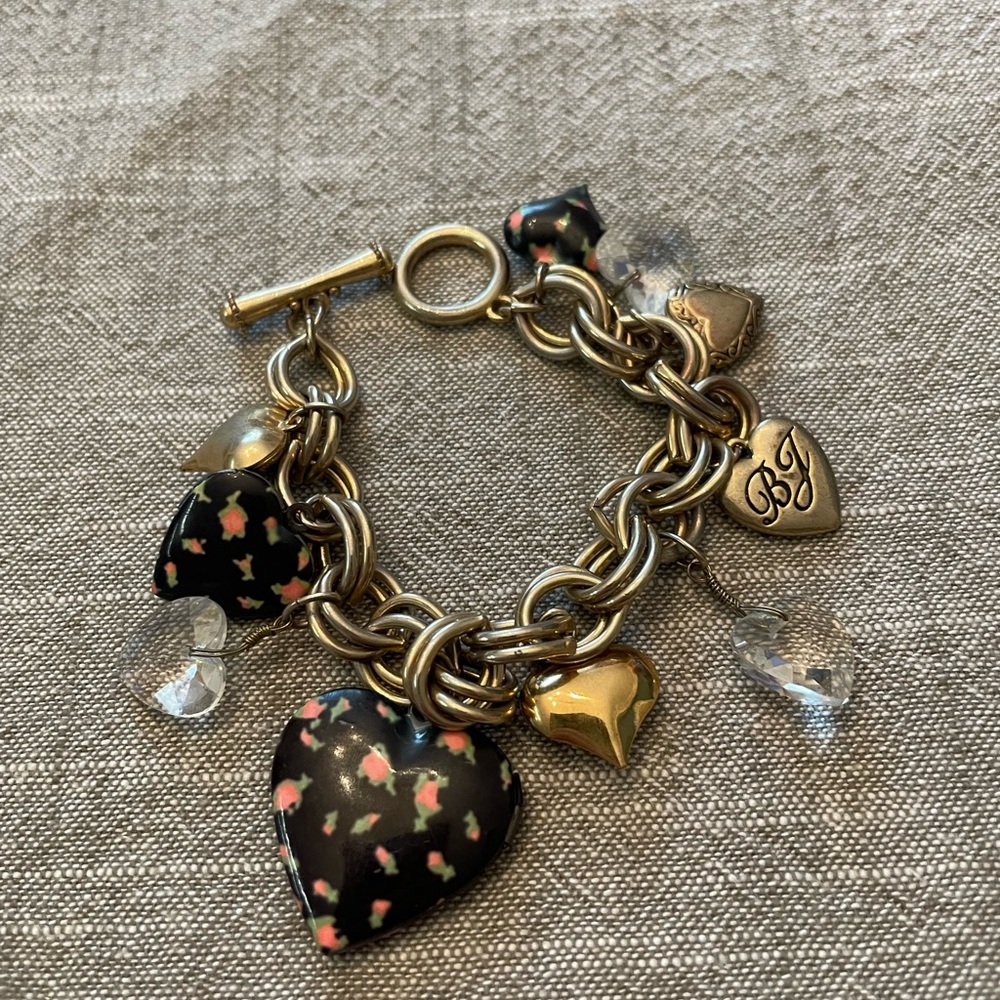 Betsey Johnson Gold and Silver Charm Bracelet - Picture 10 of 10